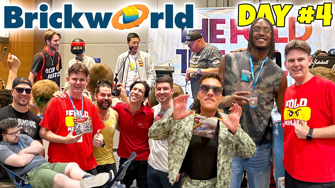 LEGO MOCs, 'The Fold' Concert & Garage Sale Shopping | BrickWorld Chicago 2024 - Day 4 VLOG