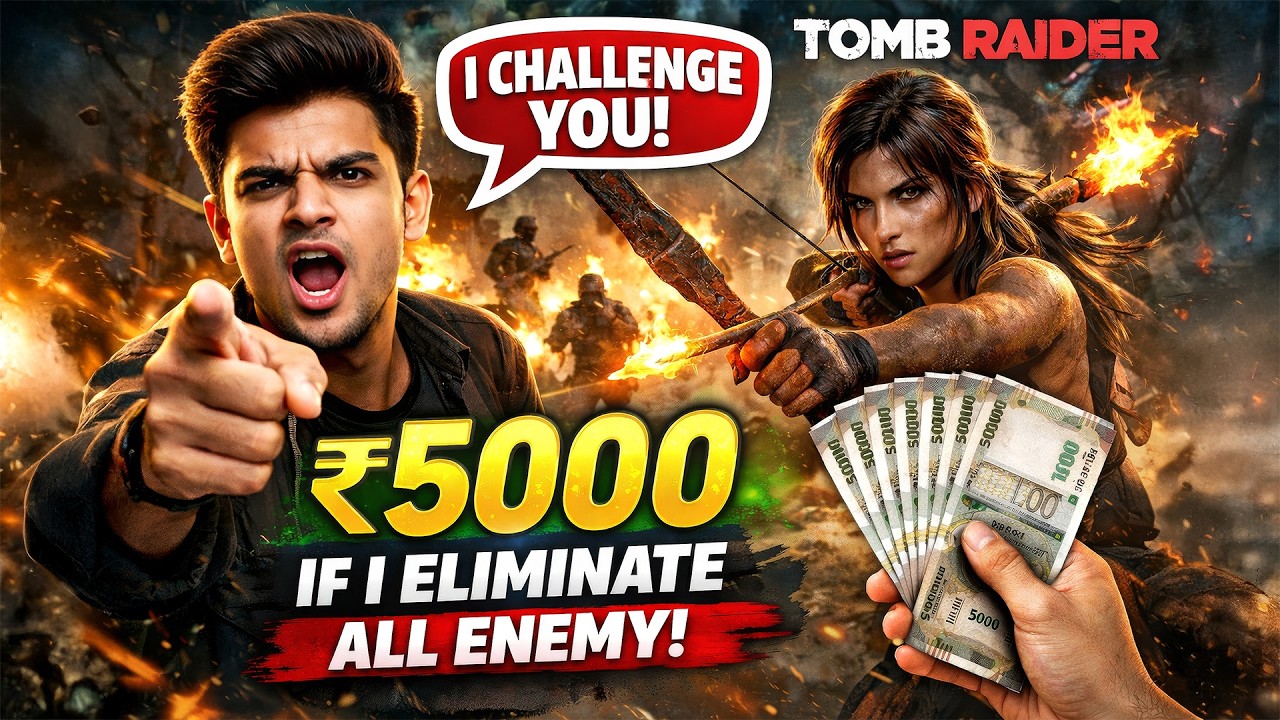 ₹5000 Challenge From a Hater! Can I Eliminate Everyone? |  Shadow Tomb Raider | BRIGHT ERA