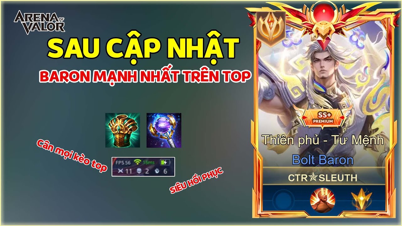 Bolt Baron trong meta n&agrave;y cực mạnh - Trang bị mạnh nhất của Bolt Baron | Li&ecirc;n Qu&acirc;n Mobile