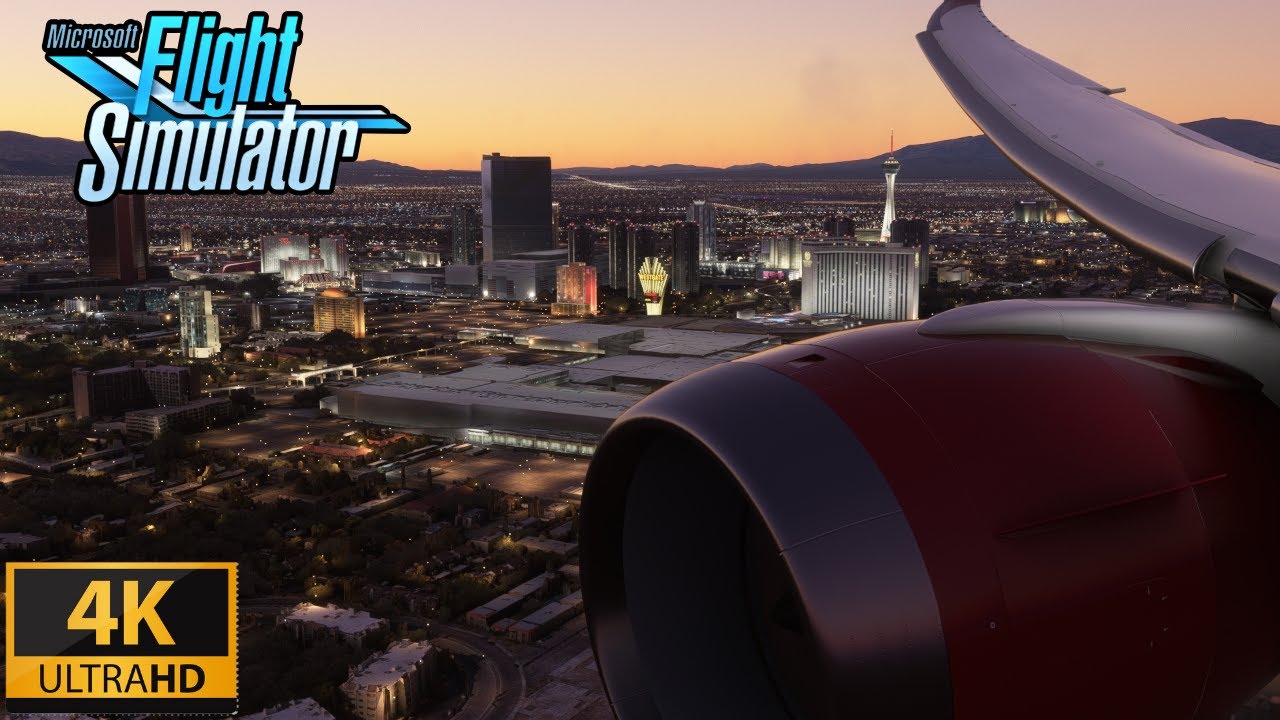 (4K) Las Vegas Virgin Atlantic 787-10 Landing | Microsoft Flight Simulator 2020 | ULTRA REALISM