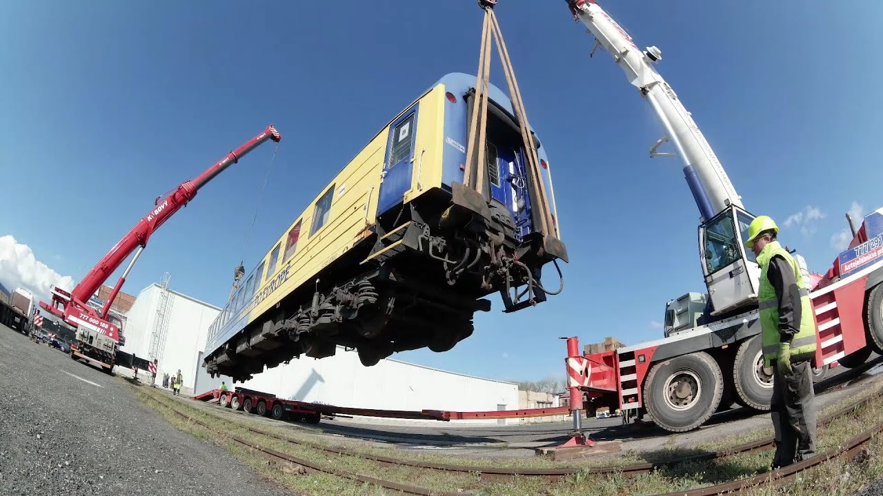Jeřáb Express – Jak se stěhují vagóny na koleje