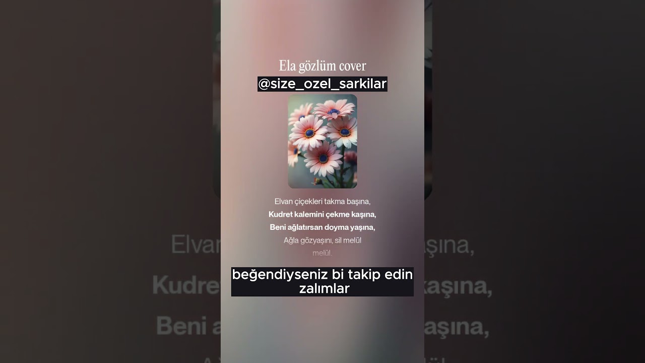 Ela G&ouml;zl&uuml;m Cover  #m&uuml;zik #elag&ouml;zl&uuml;m  #viralşarkı