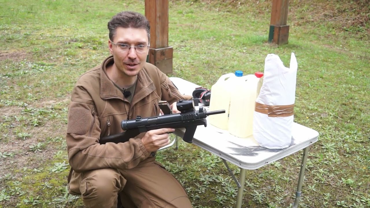 # 238/2 Samopal wz.48 vs kamizelka kuloodporna (podwójny test)