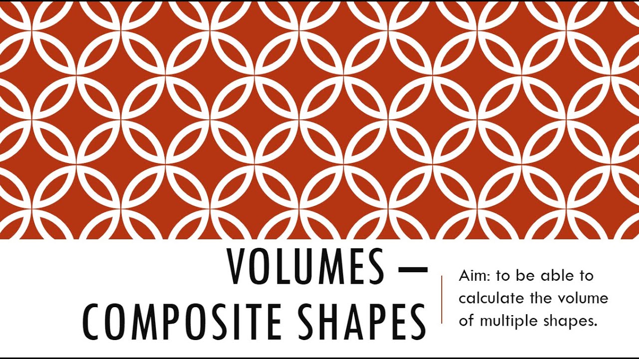 National 5 Apps - Composite Volume Lesson