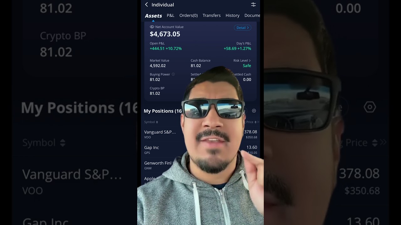 $100 to $1,000,000 Webull Account and Documenting the Process #shorts