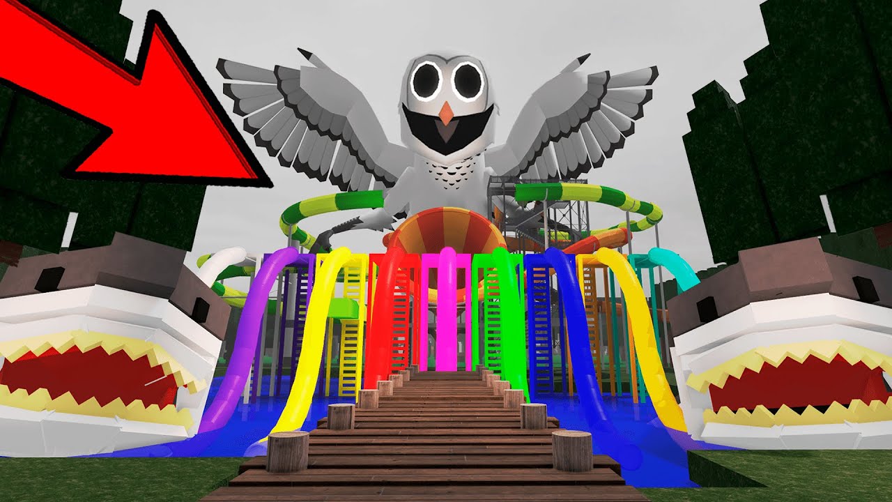 Я построил аквапарк в 99 ночей в лесу ROBLOX