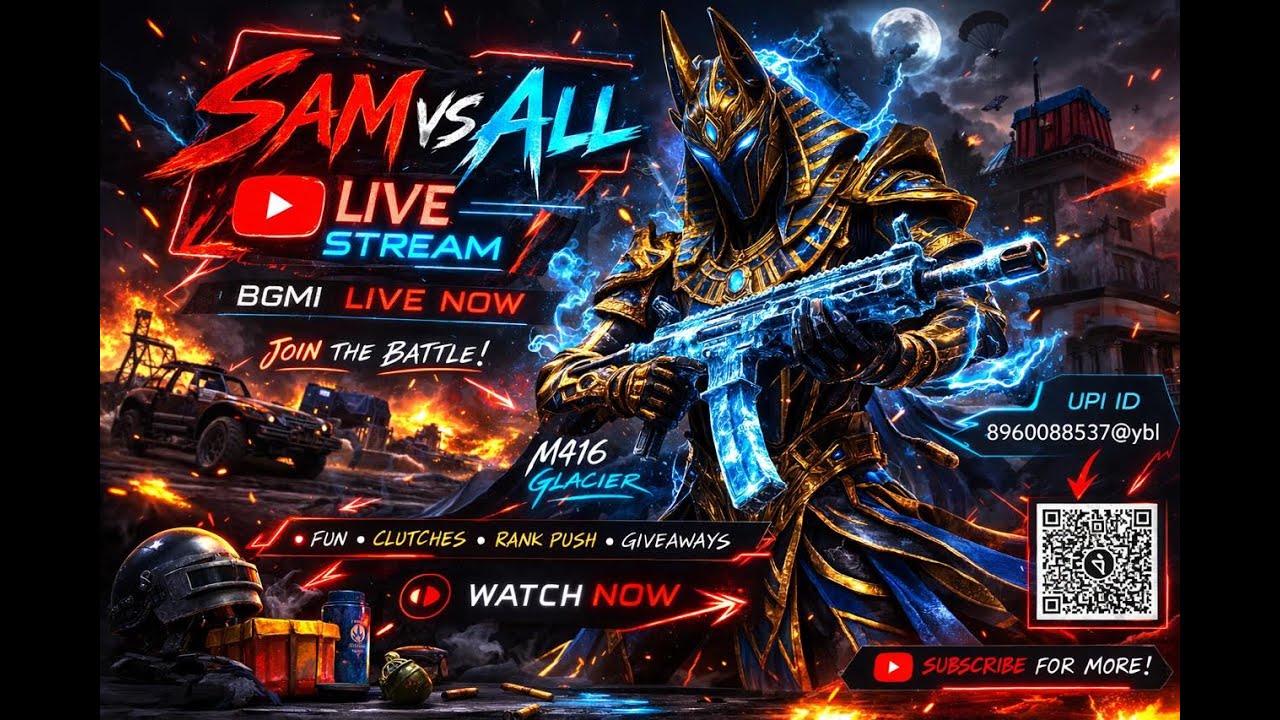 SAMvsALL Trying Not To Die 😂 | BGMI LIVE