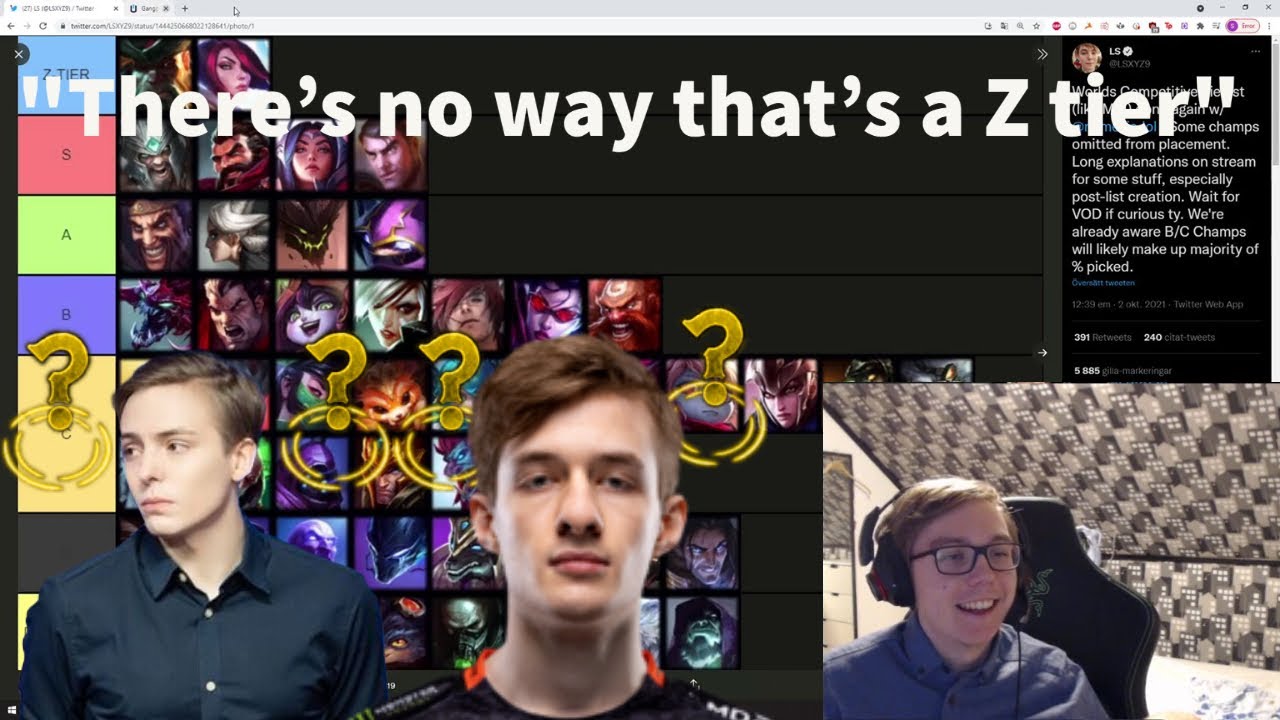 TheBausffs Reacts To LS And Nemsis' Top Lane Tier List!!