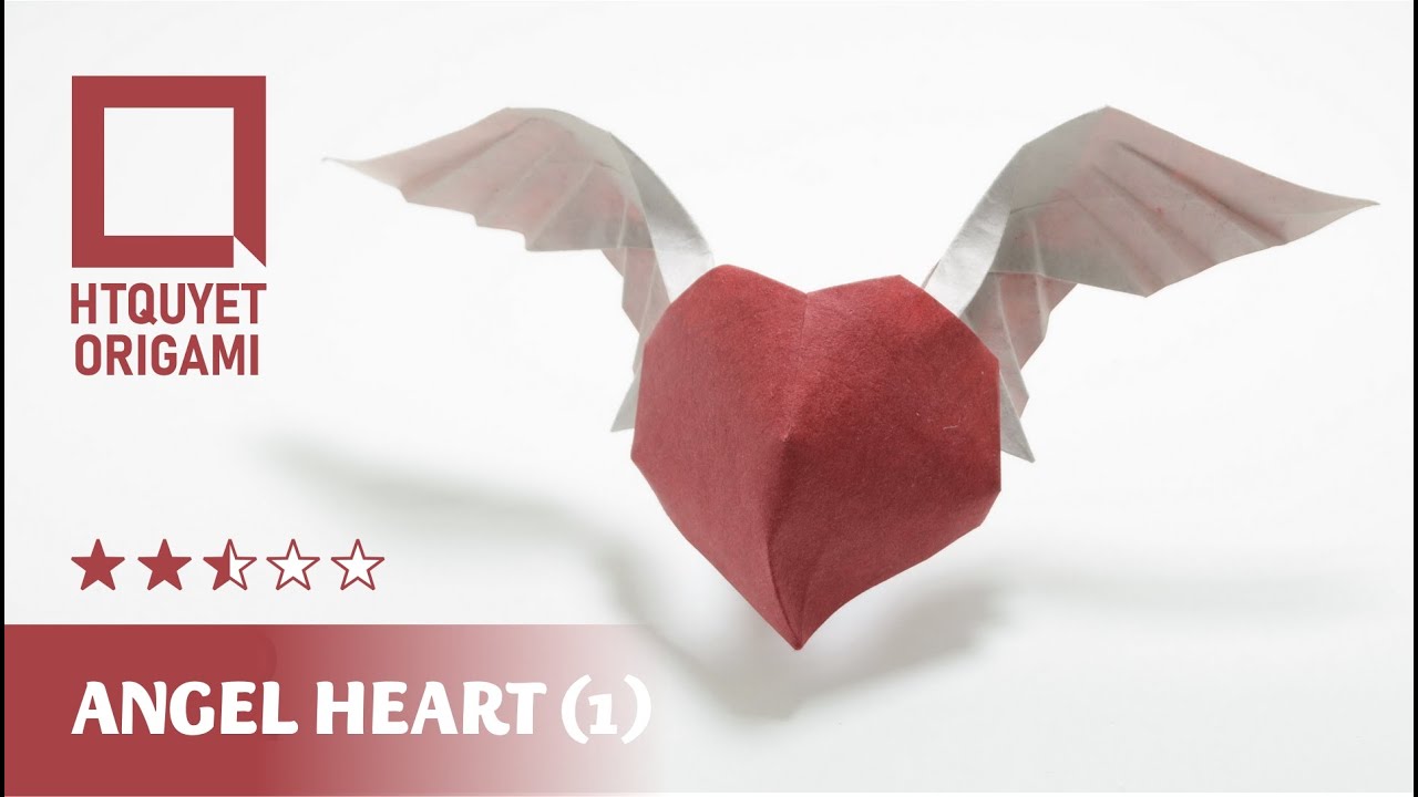 Origami Angel Heart (intermediate) - Trái tim thiên sứ (Hoàng Tiến Quyết)
