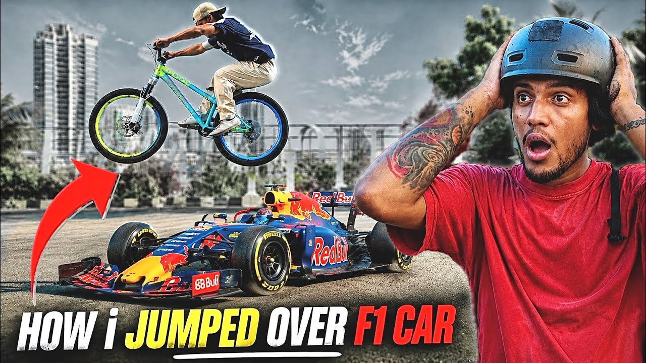 How I Jumped Over FORMULA 1 Car😱 - Behind The Scenes 