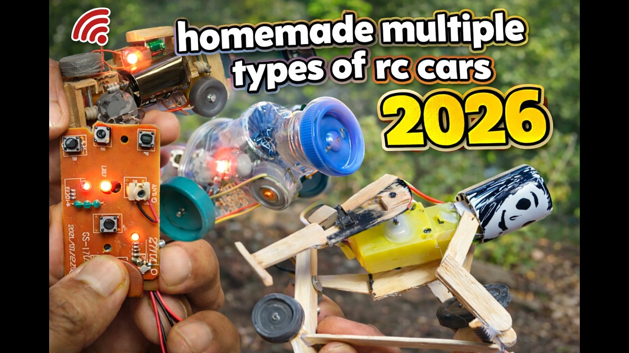 Multiple Types of Homemade RC Cars || How to Make Homemade Remote Control Car