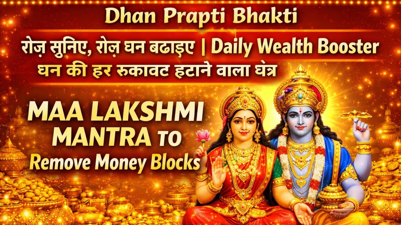 रोज़ सुनिए, रोज़ धन बढ़ाइए🔱Daily Maa Lakshmi Mantra🔱Money Attraction & Wealth Booster Laxmi Narayan