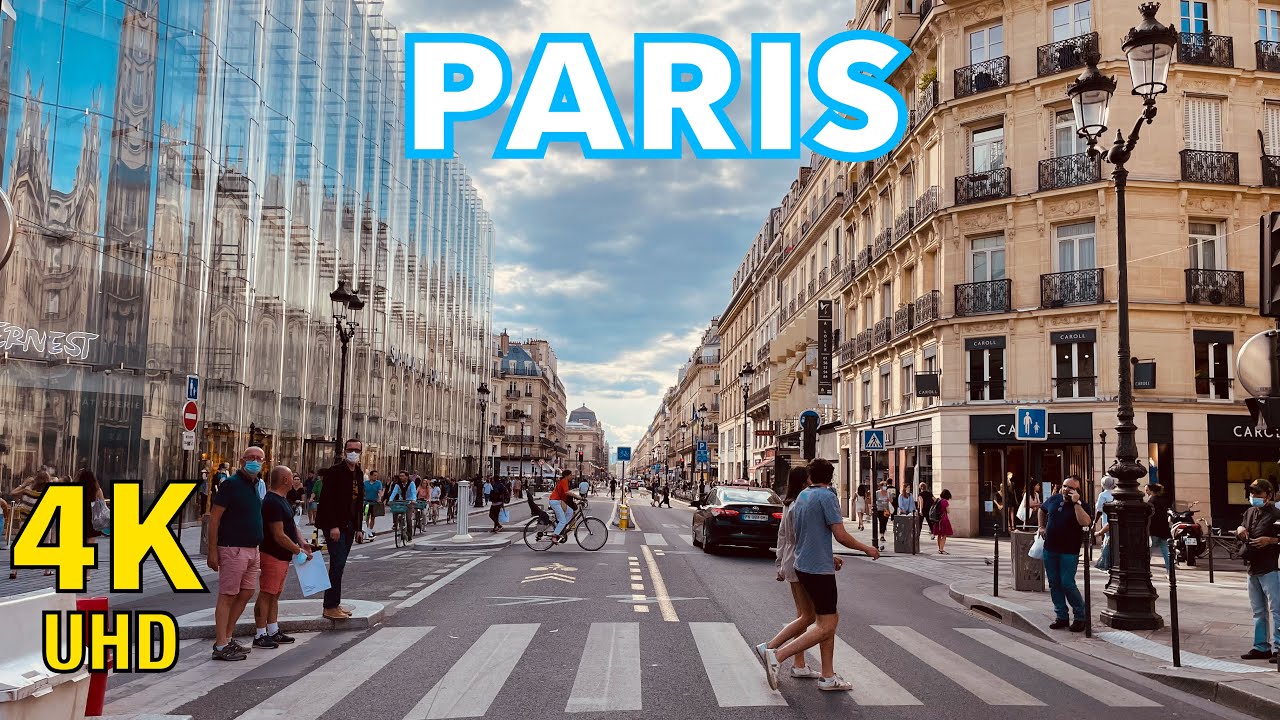 Paris walking tour | walking around Hôtel de Ville paris 2021 | Paris 4K | A walk in Paris