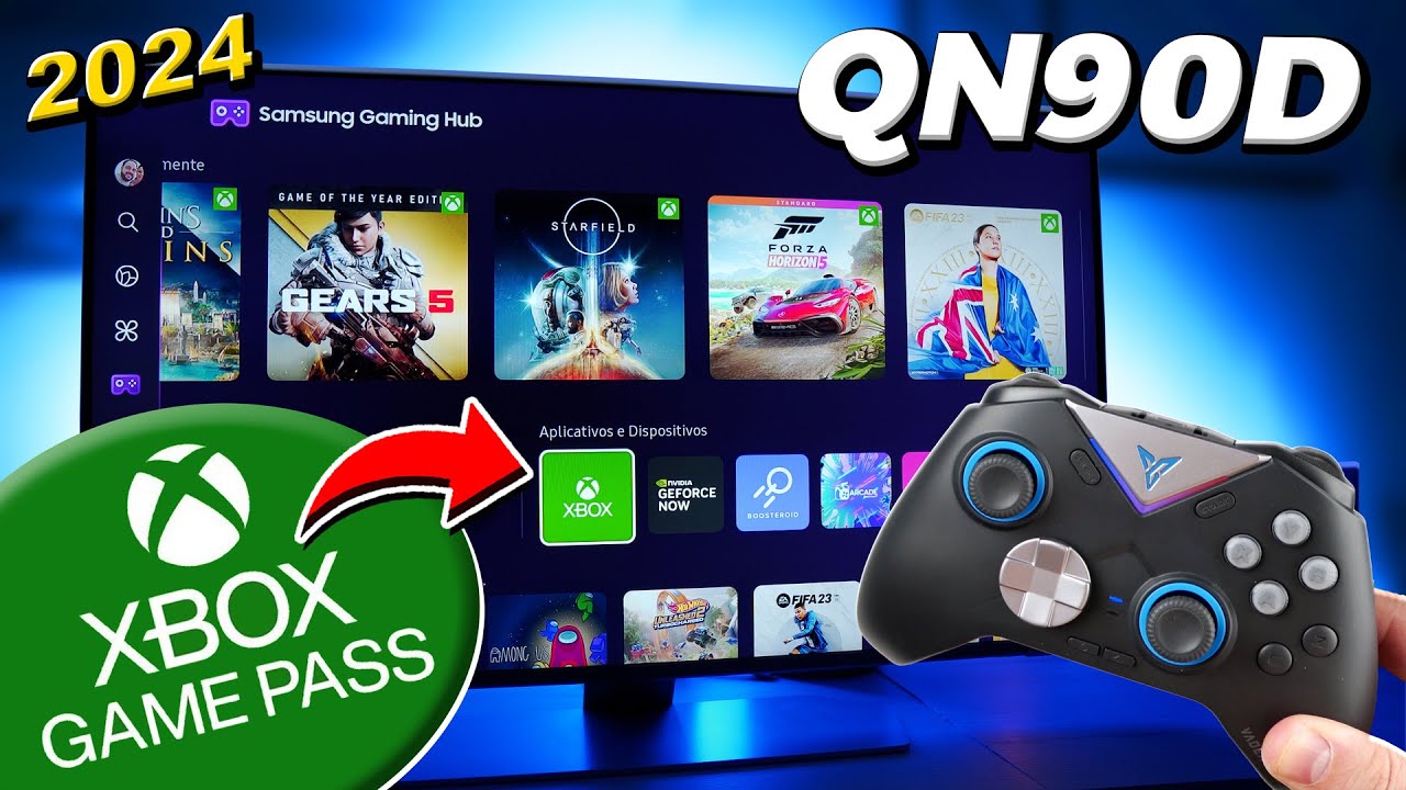 TESTEI o XBOX GAME PASS (XCLOUD) na SAMSUNG Neo Qled QN90D e FIQUEI SURPRESO!