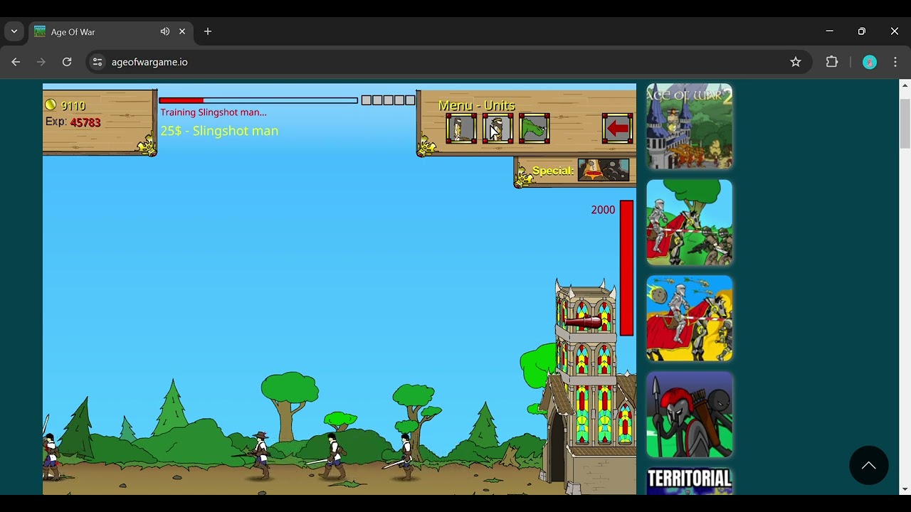 Beating Age of War without the Egg Automatic!