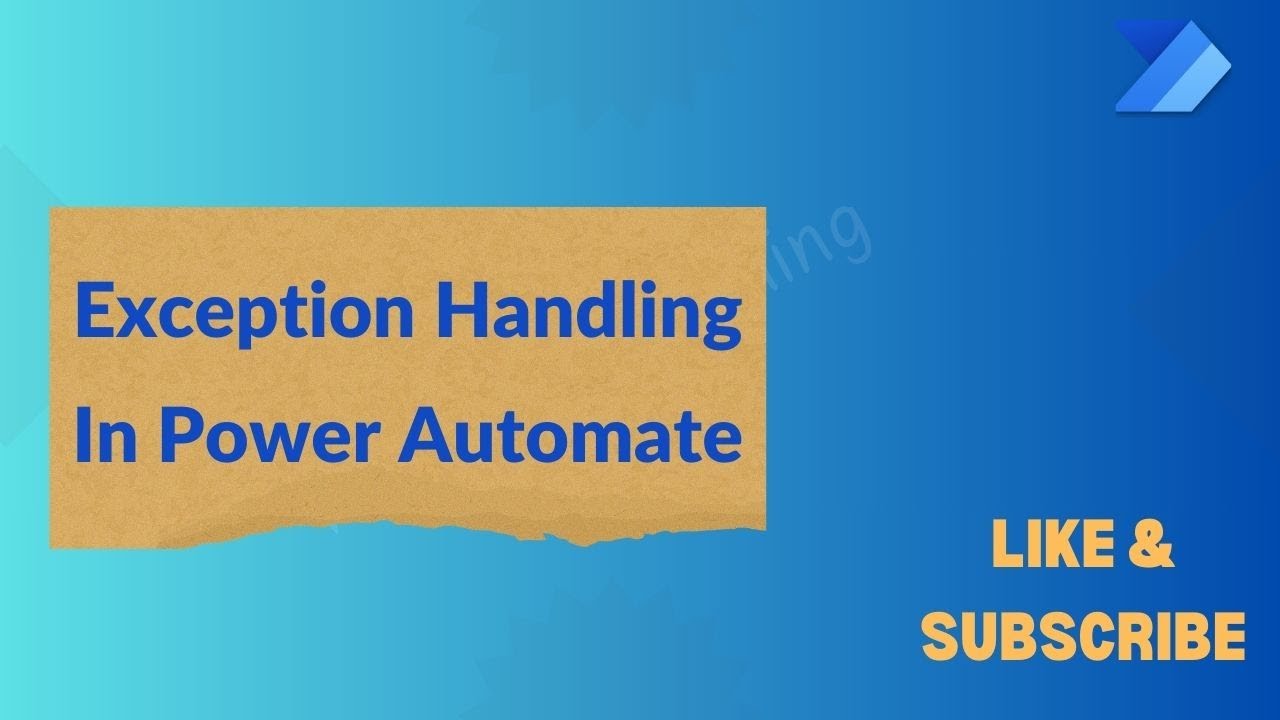Handling Exceptions in Power Automate Cloud Flow