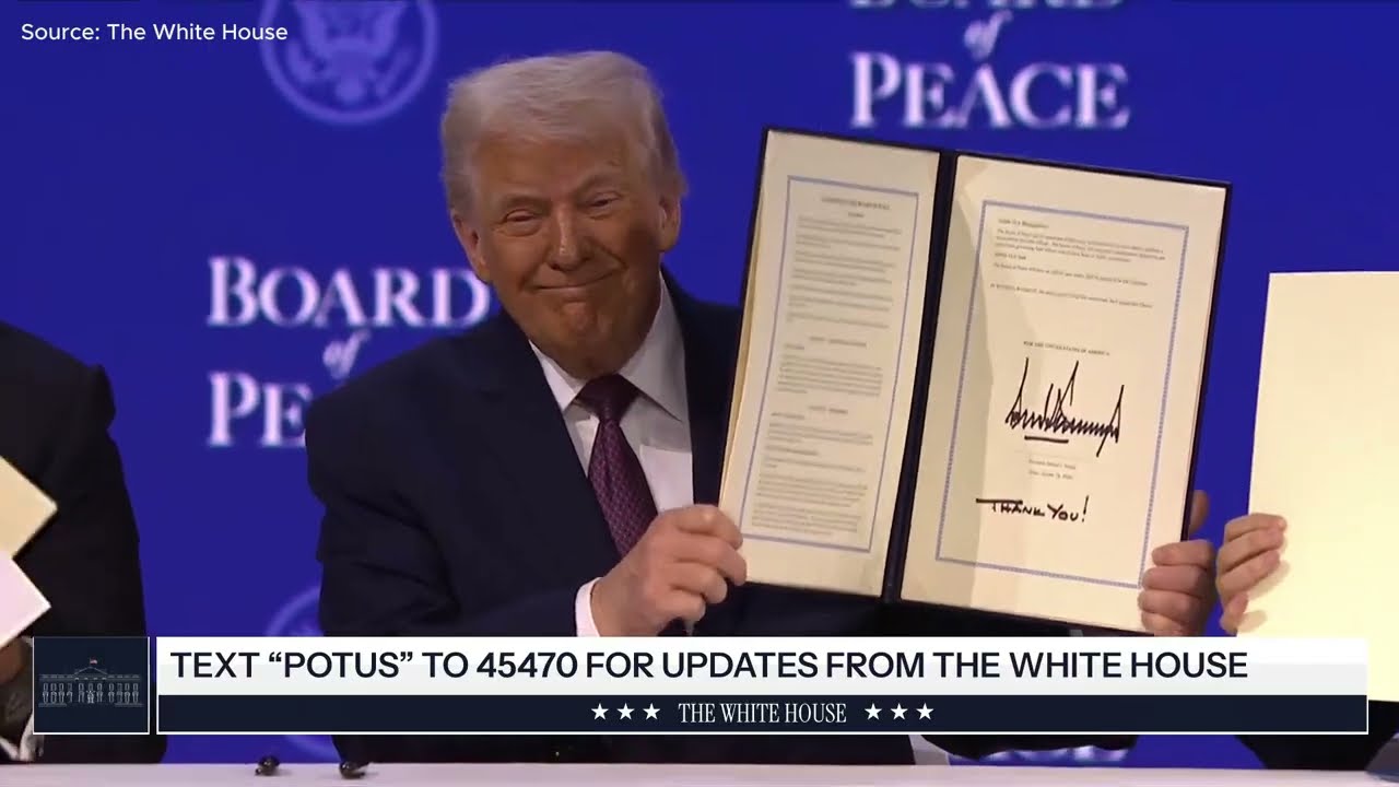 Signing Ceremony of Board of Peace Charter | Davos
