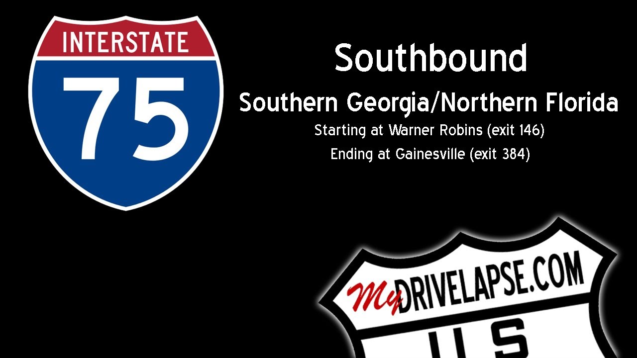 Interstate 75 Southbound: Georgia Into Florida @1,500MPH Time Lapse Drive