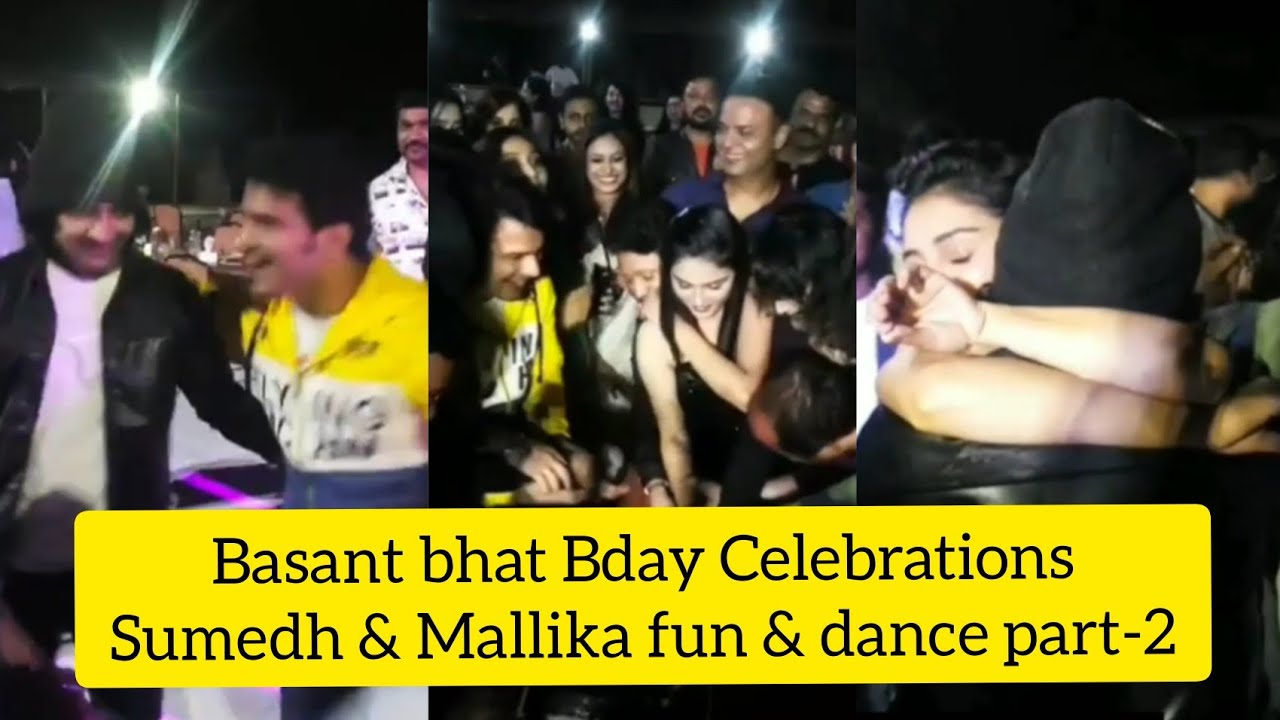 Radhakrishna Balram dhau aka Basanth bhat Bday Celebrations|| Sumedh & Mallika dance & fun on Sets