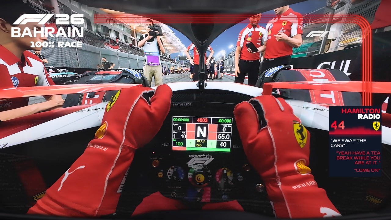 ULTRA REALISTIC F1 2026 - Lewis Hamilton Ferrari SF-26 Bahrain GP 100% Race