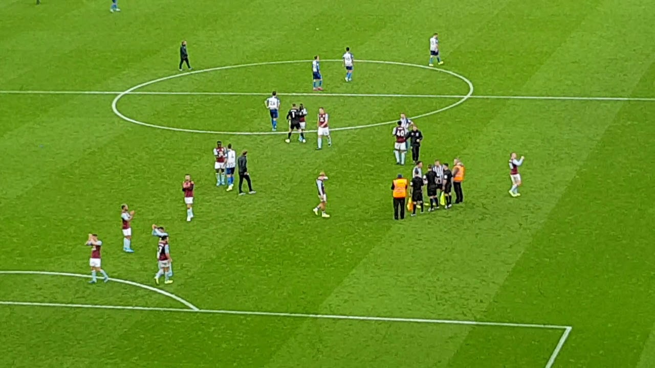 Aston Villa v Brighton Sweet Caroline at Full Time