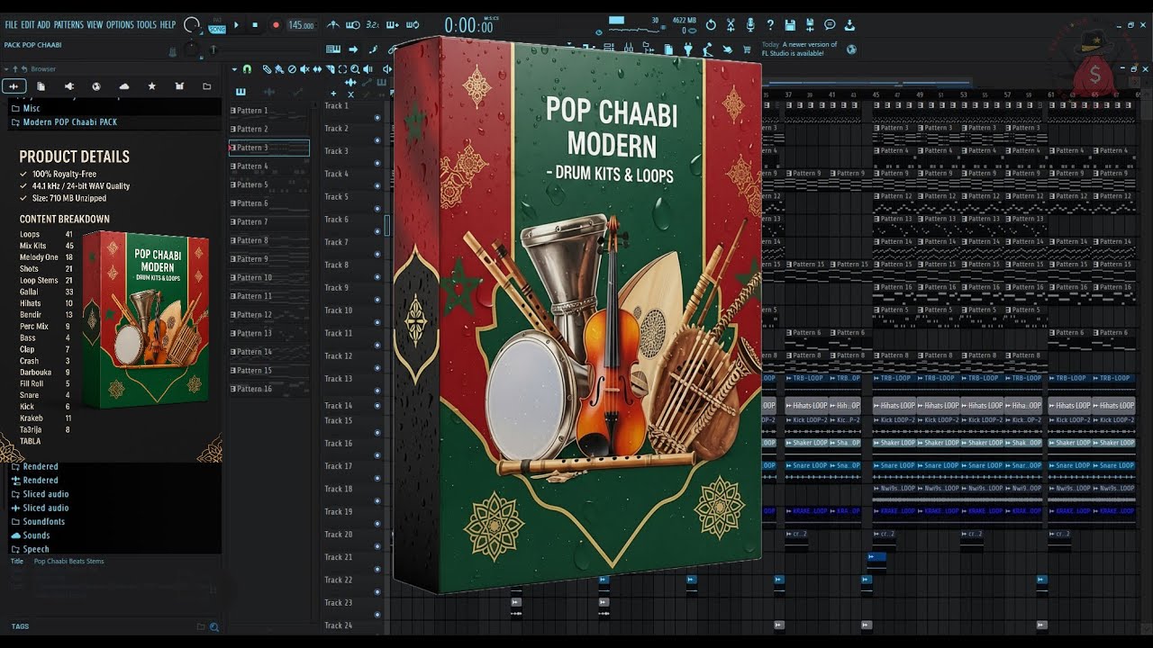 FREE Modern Pop Chaabi Pack - Loops  - Stems - Drums loops – تحميل أقوى إيقاعات بوب شعبي مجانا