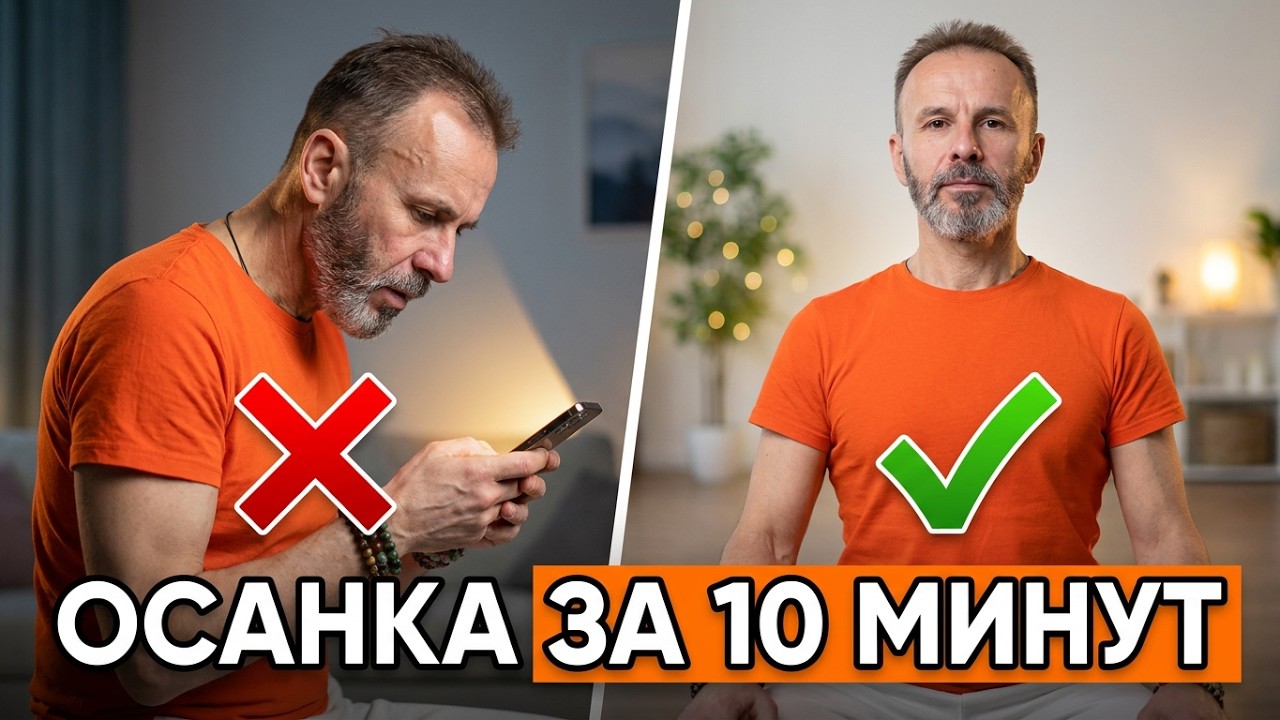 Упражнения для шеи и плеч.  Красивая осанка за 10 минут.