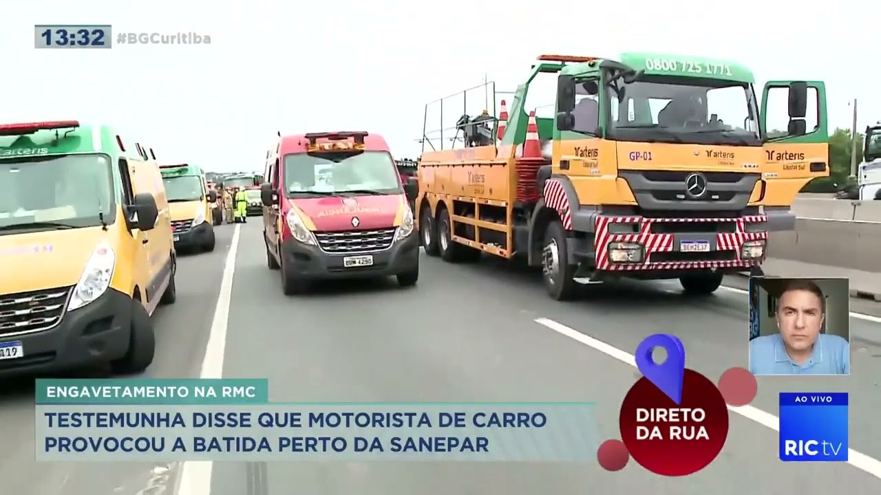 Engavetamento deixa pelo menos duas mortes na região metropolitana de Curitiba