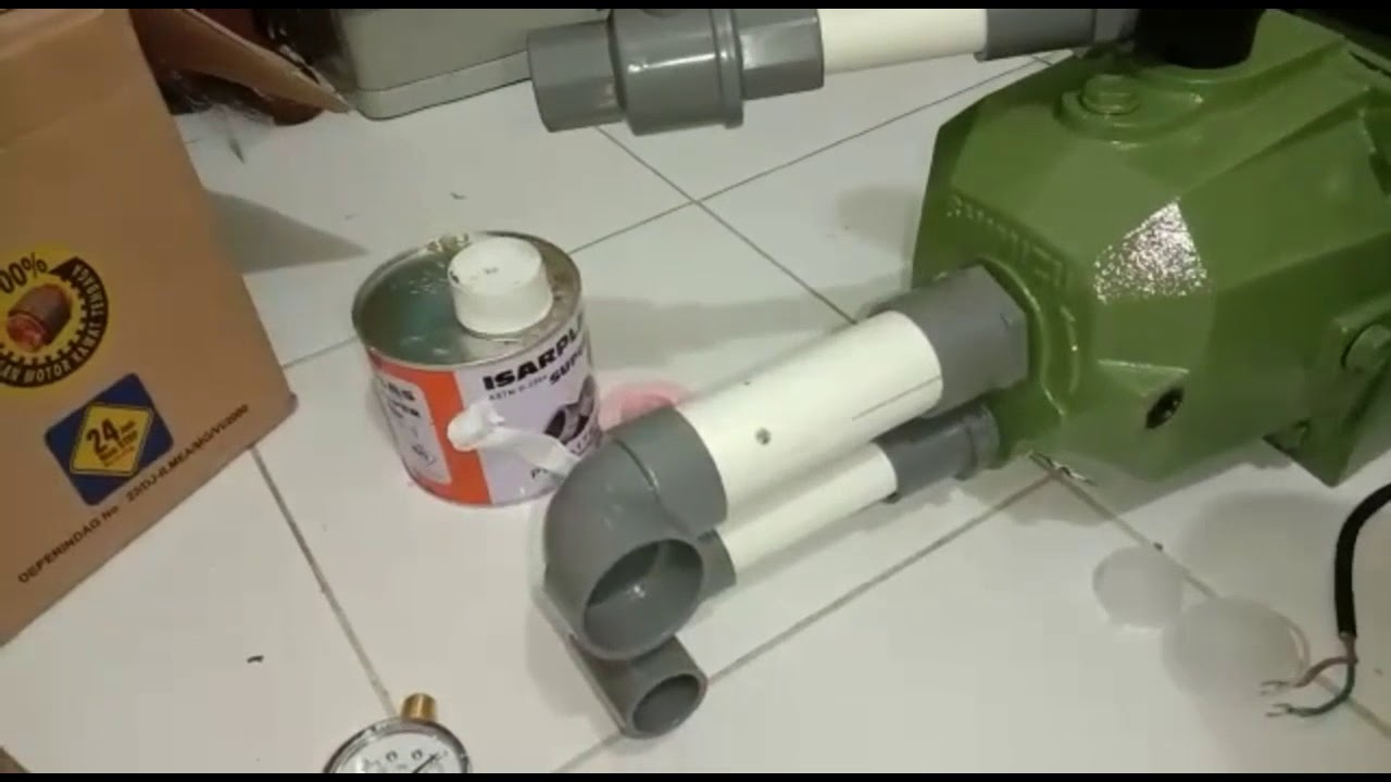 Cara pemasangan pompa air Shimizu pc 375 utk sumur dlm