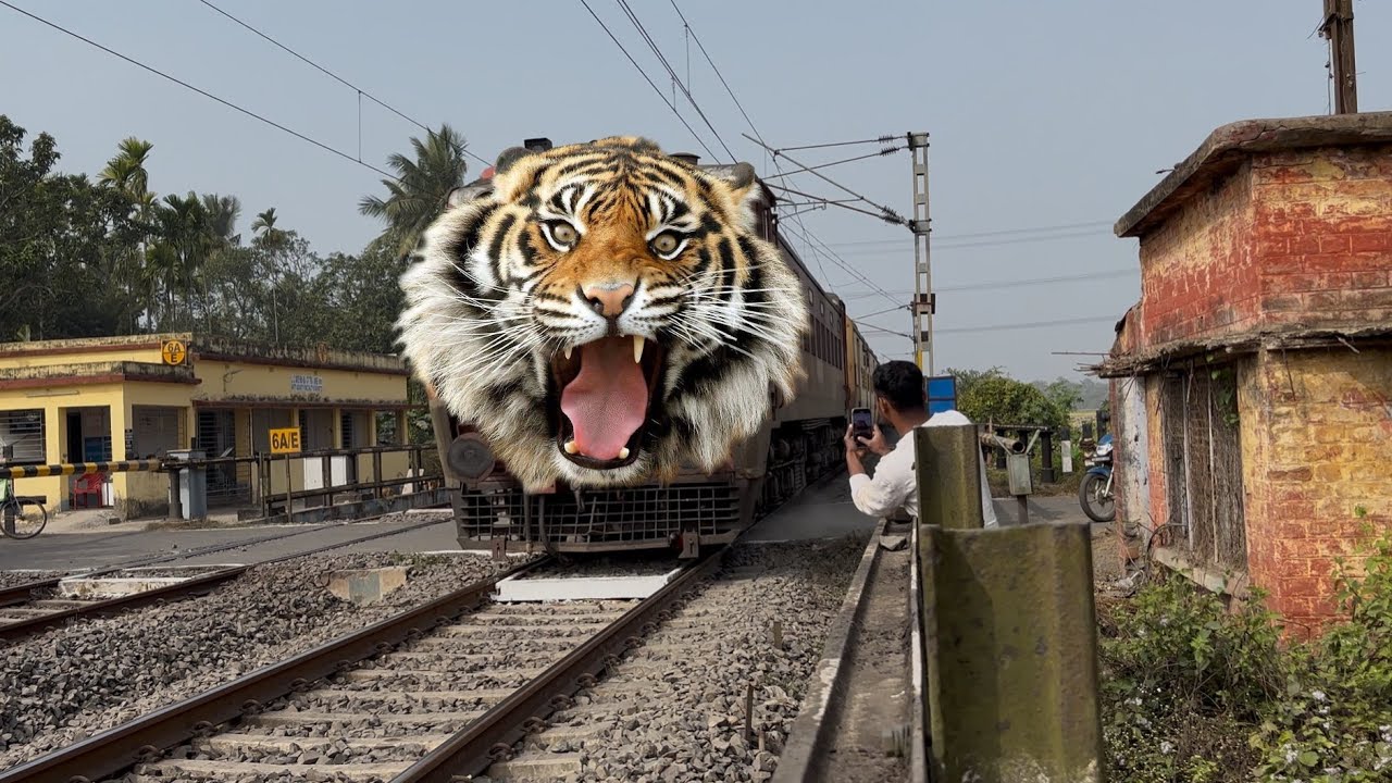 Dangerous Tiger Face Intercity Express | High Speed Skip at Railgate!