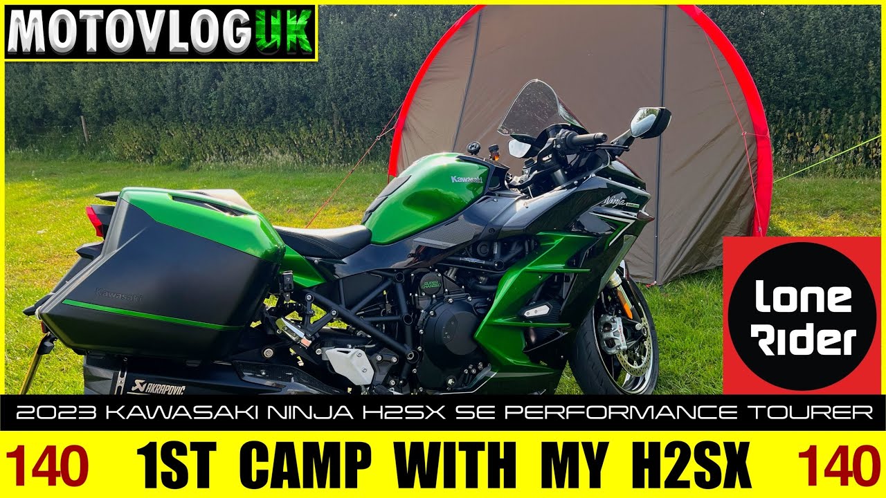 140 Motovlog :: 1st Camp With My 2023 Kawasaki Ninja H2SX SE Performance Tourer - @Motourev​