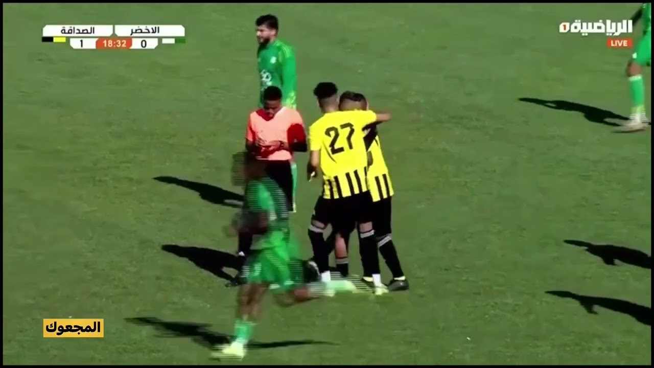 شاهد أهداف الأخضر والصداقة في دور السداسي الأول