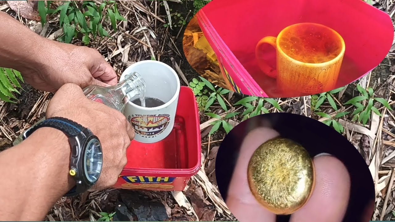 Gold recovery using Nitric acid.