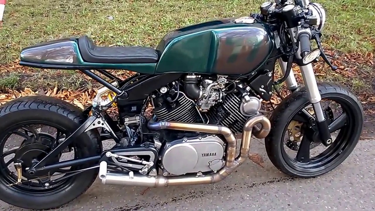 yamaha virago XV 750 84' custom cafe racer first motorcycle project