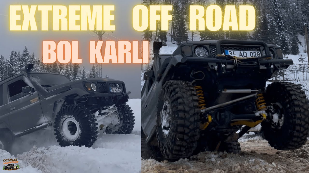 GİRESUN KULAKKAYA YAYLASI BOL KARLI OFF ROAD ❄️ #toyotaLJ70 ❗ #nissannavara ❗#toyotahilux❗