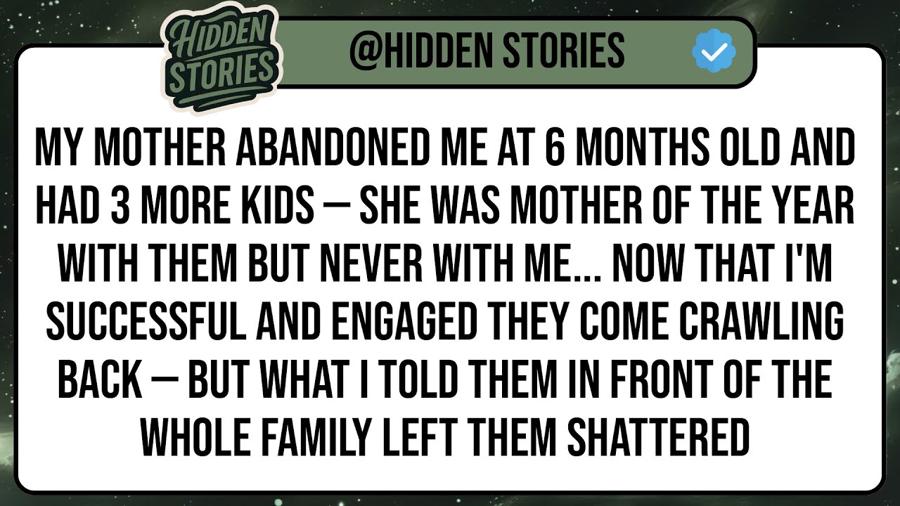 My Mother Abandoned Me at 6 Months Old and Had 3 More Kids — She Was Mother Of The Year With Them ..