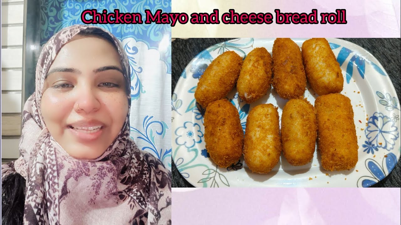 Chicken Mayo and cheese 🧀 bread 🍞 roll #youtube cooking video #shaziya yummy foods 😋