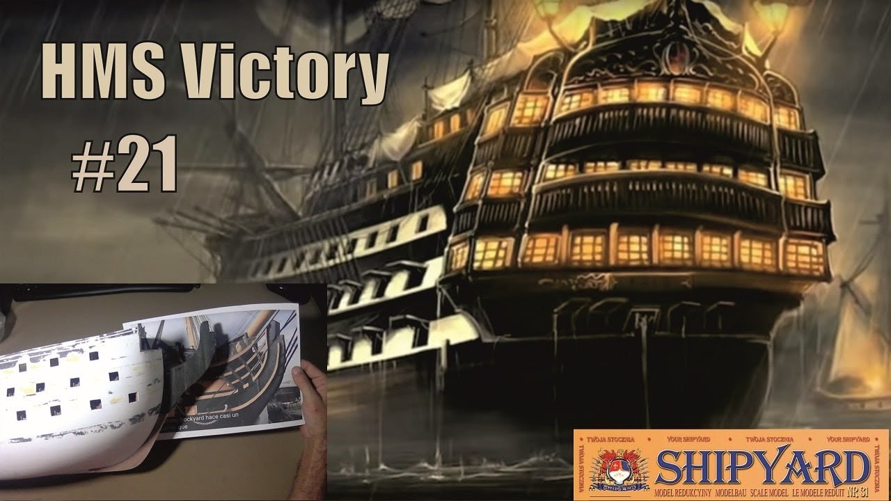 Modelismo naval de papel - HMS Victory - la roda, la quilla y el codaste