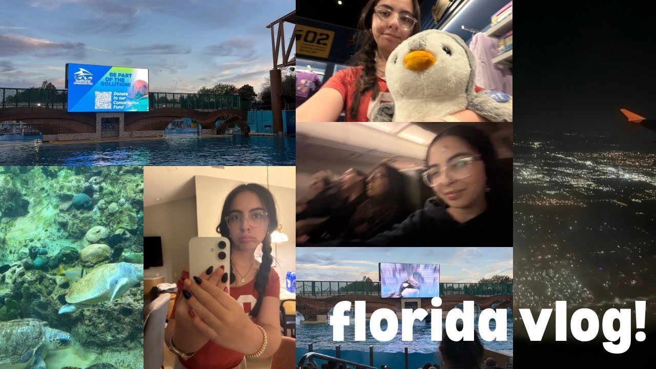 florida trip pt. 1 || airport, hotel, sea world