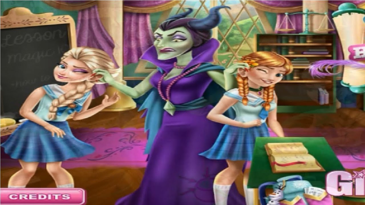 ❀ Frozen Games/ Highschool Mischief  Valentine's  2016 / Frozen Elsa and Anna Games for Girls
