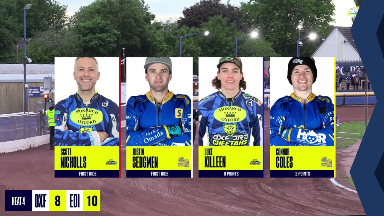 Heat 4 | Oxford vs Edinburgh | Championship | OXFORD SPEEDWAY TV 2024