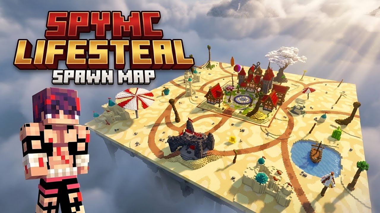 PREMIUM LIFESTEAL SPAWN MAP 🗺️ (Download | AFK + KOTH + PvP)