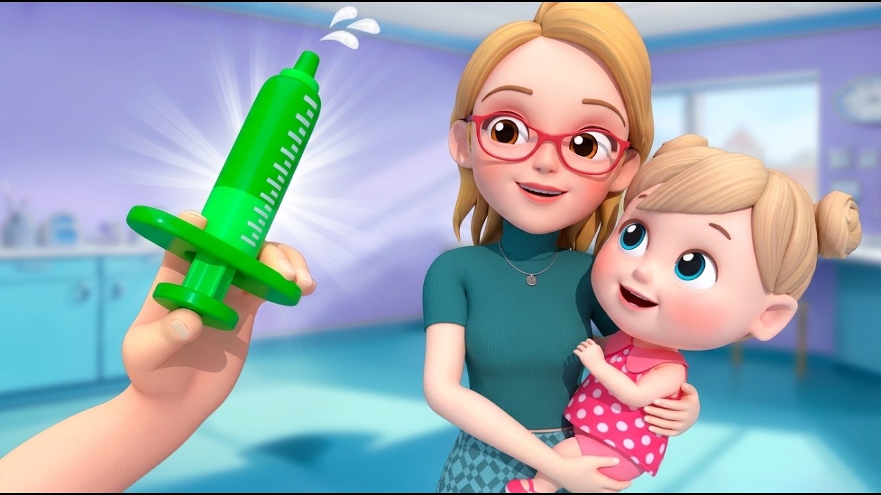 Lagu Vaksin - Saatnya Disuntik - Bayi Mendapat Vaksin | Lagu Lucu - Lagu Anak - Noa Bahasa Indonesia
