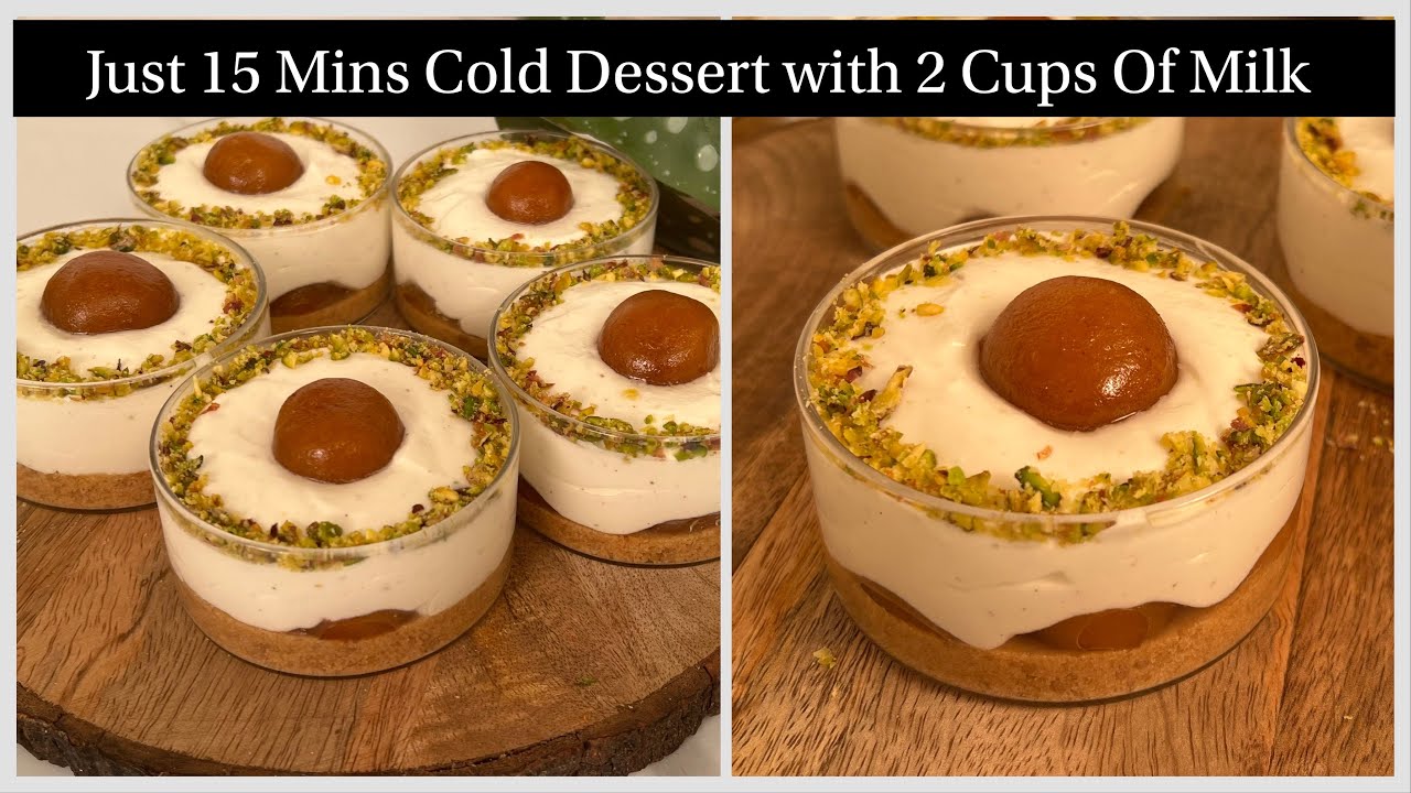 सिर्फ 2 कप दूध और Just 15 Minutes में Diwali Special Dessert | No Bake Cold Dessert | Diwali Special