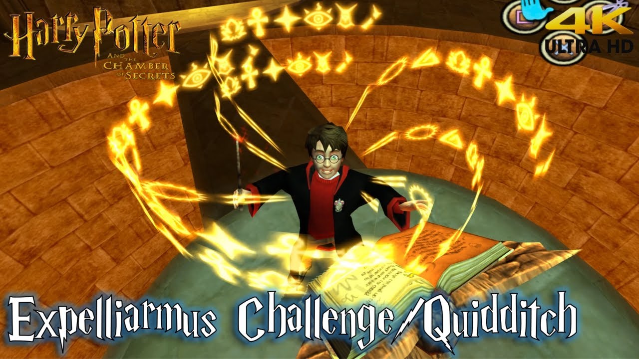 Harry Potter and the Chamber of Secrets PS2 'Expelliarmus Challenge and Quidditch' Walkthrough (4K)