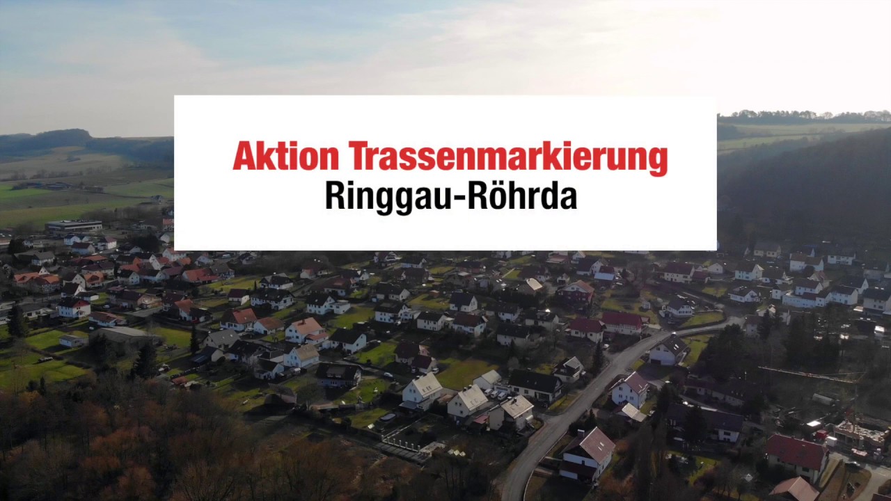 Aktion Trassenmarkierung &ndash; Ringgau-R&ouml;hrda