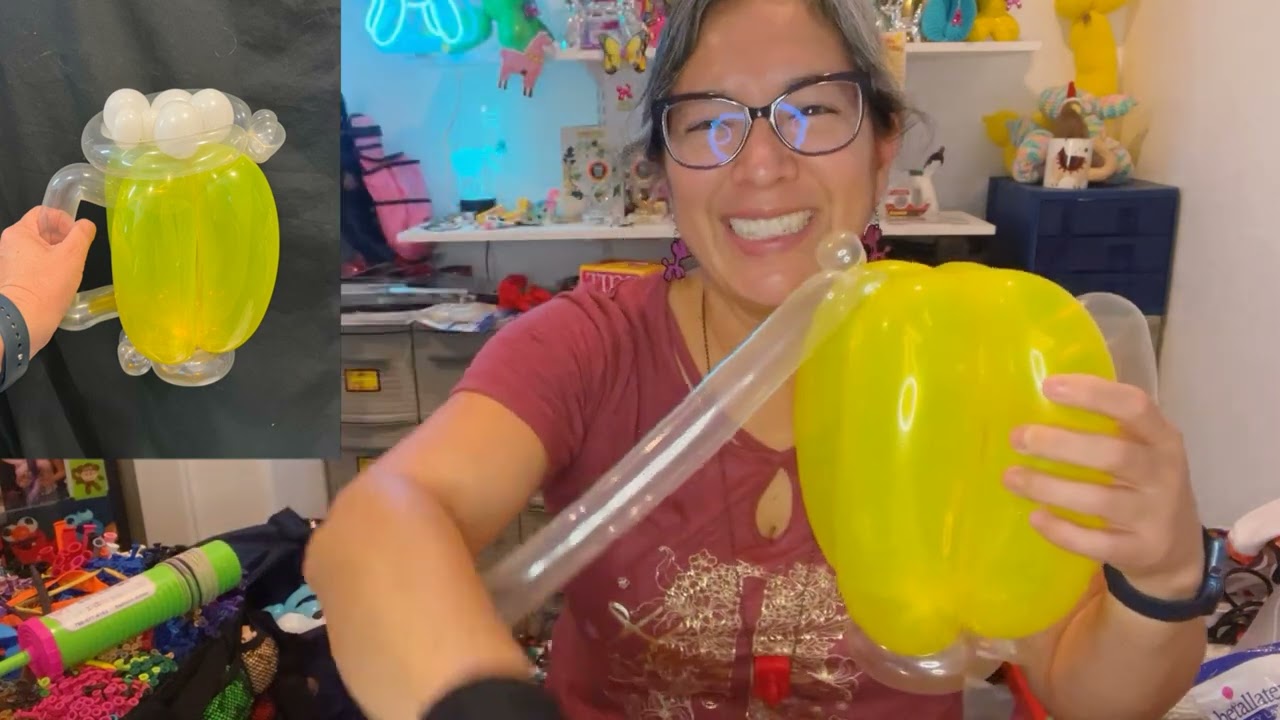 Beer mug balloon tutorial