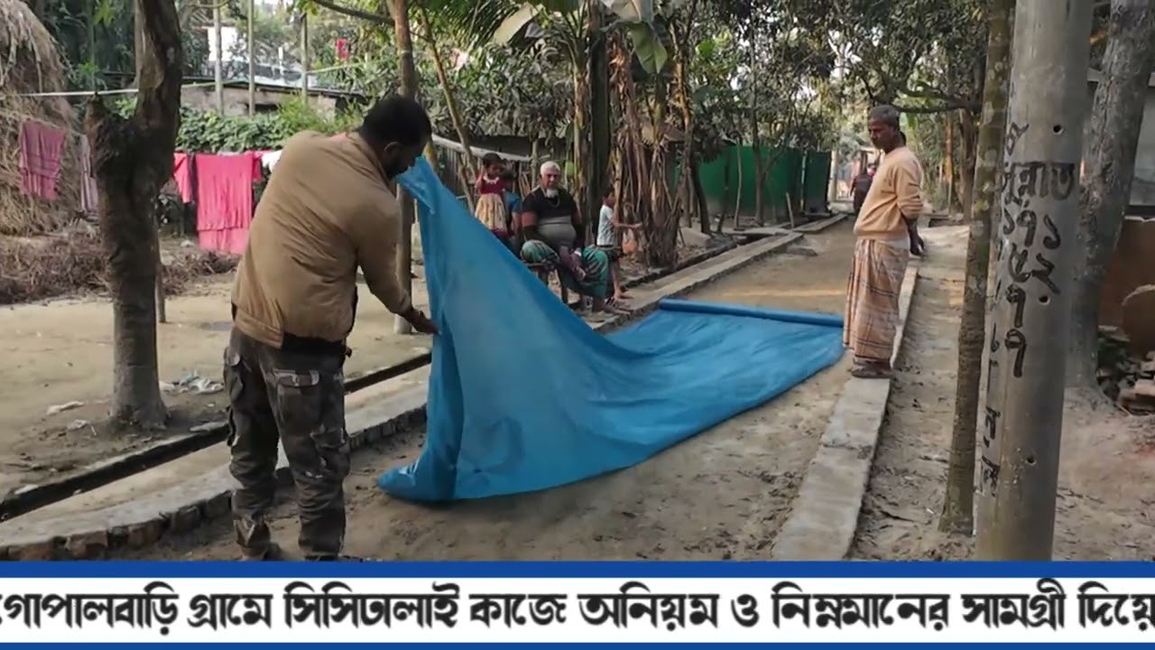 সিসিঢালাই কাজে অনিয়ম ও নিম্নমানের সামগ্রী দিয়ে কাজ করার অভিযোগ উঠেছে