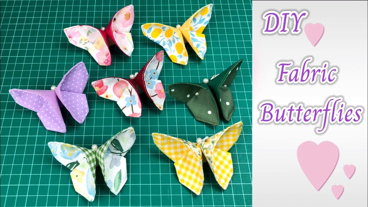 DIY Fabric Butterflies ✅✅ How to make Fabric Butterflies sewing tutorial.