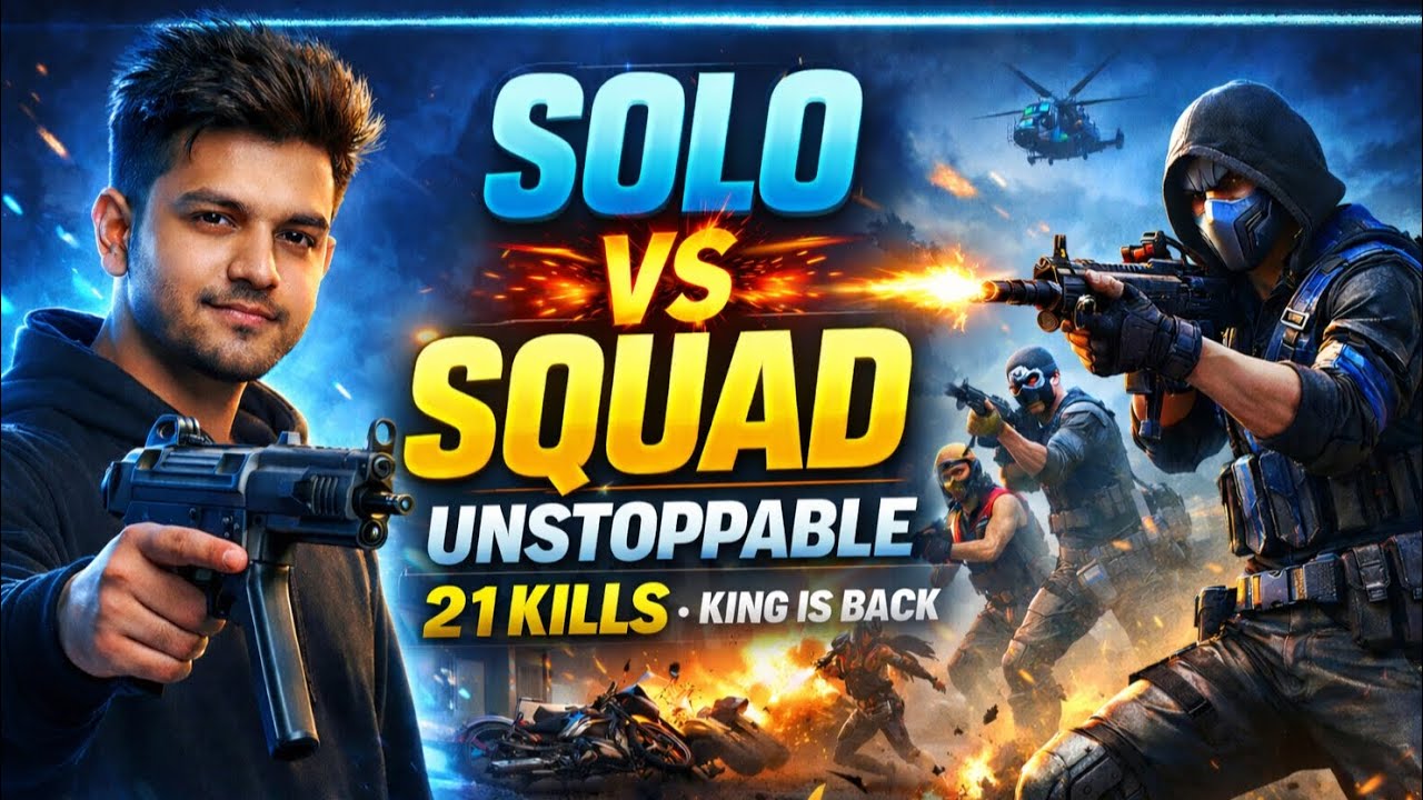 SOLO VS SQUAD 😱 UNSTOPPABLE (MY BEST GAME PLAY🎮)GARENA FREE FIRE..🎮 